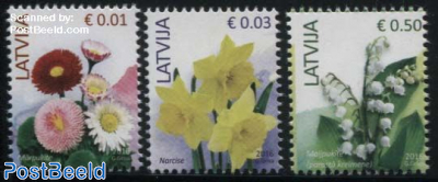 Definitives, Flowers 3v (with year 2016)