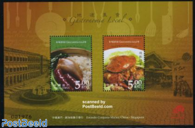 Tradional food s/s, joint issue Singapore