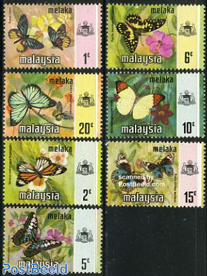 Malacca, butterflies 7v