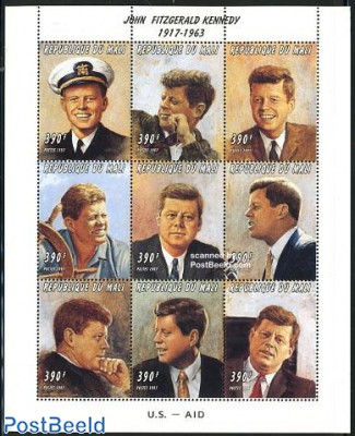 J.F. Kennedy 80th birthday 9v m/s