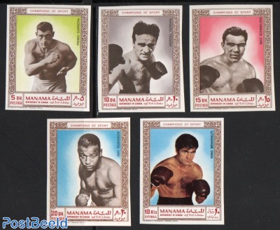 Boxing 5v, imperforated