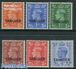 TANGIER, King George VI 6v
