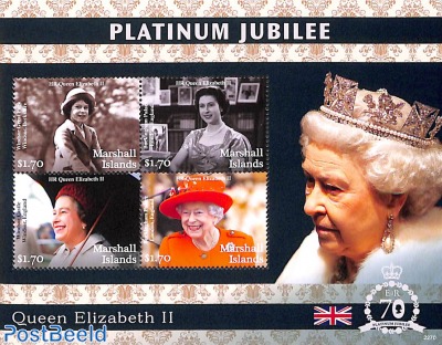 Queen Elizabeth II, Platinum jubilee 4v m/s
