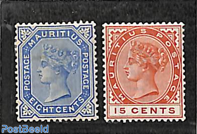 Definitives Queen Victoria 2V