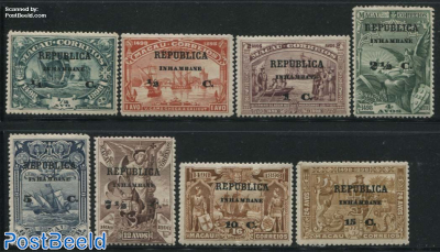 Inhambane, Overprints on Macau 8v