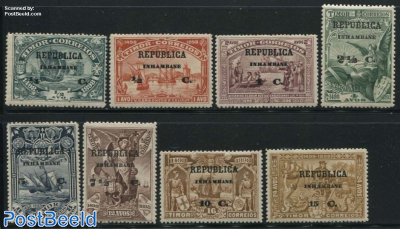 Inhambane, Overprints on Timor 8v