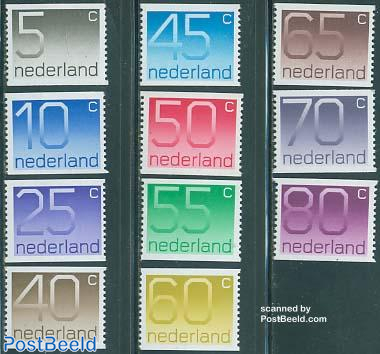 Definitives, coil stamps 11v