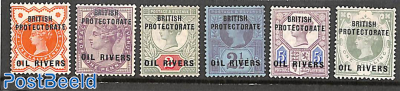Oil Rivers, Queen Victoria 6v