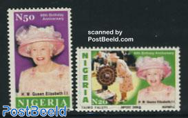 Elizabeth II 80th anniversary 2v