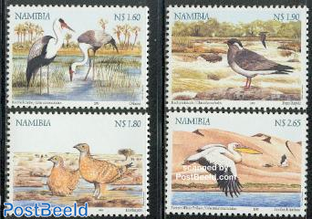 Wetlands birds 4v