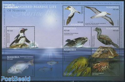 Endangered marine life 8v m/s