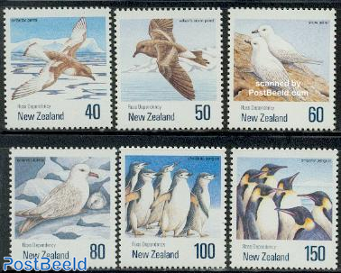 Antarctic birds 6v