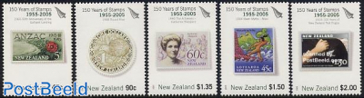 150 Years stamps 5v (period 1955-2005)