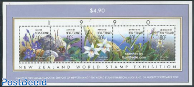 New zealand 90, orchids s/s