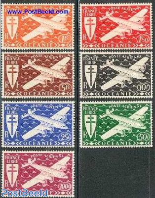 Airmail definitives 7v