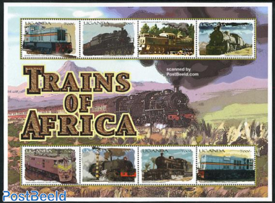 African railways 8v m/s, 36 Uganda front