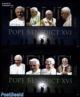 Pope Benedict XVI 8v (2 m/s)