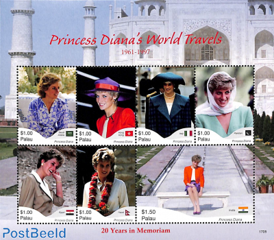 Princess Diana, 20 Years in Memoriam 7v m/s