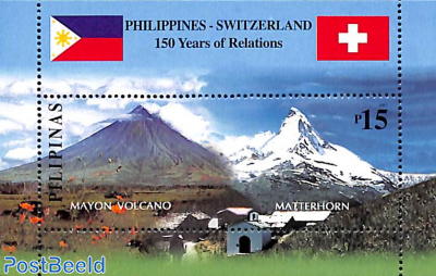 150 Years diplomatic relations with Switzerland s/s