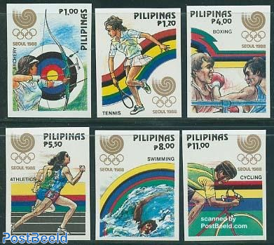 Olympic Games 6v imperforated