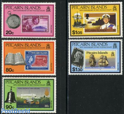 50 years Pitcairn stamps 5v