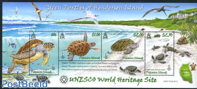 Turtles on Henderson Island 4v m/s