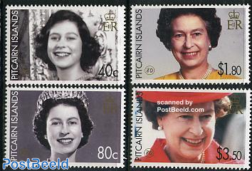 Elizabeth II 80th anniversary 4v