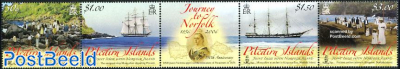 Emigration to Norfolk 4v+tab [::T::] joint issue N