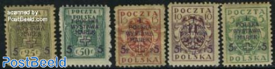 Warsaw stamp exposition 5v