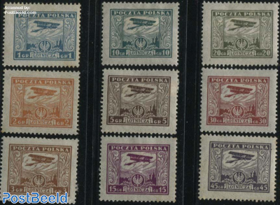 Airmail definitives 9v