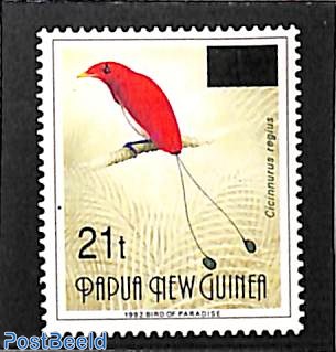 Overprint 1v 21t, (45T on original stamp)