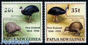 Birds, 150 years New Zealand 2v