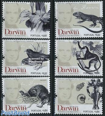 Charles Darwin 6v