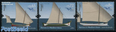 Boats of the Mediterranean 3v, Joint Issue Euromed