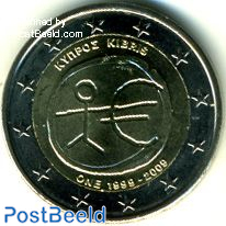 2 Euro, Cyprus, 10 Years Euro