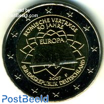 2 Euro, Germany, Treaty of Rome G (Karlsruhe)