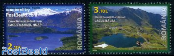 Mountain lakes 2v, joint issue Argentina