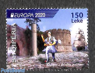 Europa, old postal roads 1v