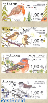 Automat stamps, Singing birds 4v s-a