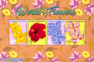 Flowers of the world 4v m/s