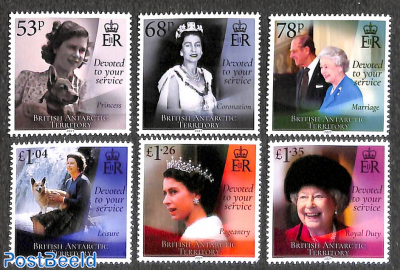 Queen Elizabeth 95th birthday 6v