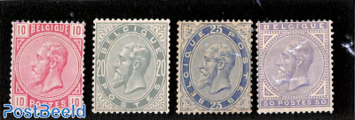 Definitives, King Leopold II 4v