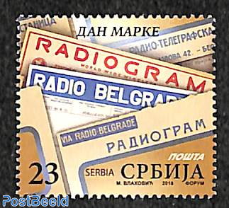 Stamp Day, telegrams 1v