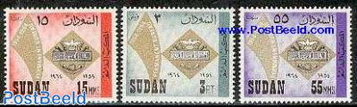 10 years arab postal union 3v