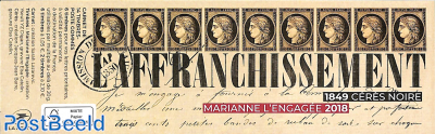 Definitives Marianne in booklet