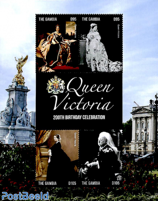 Queen Victoria 200th birth anniversary 4v m/s