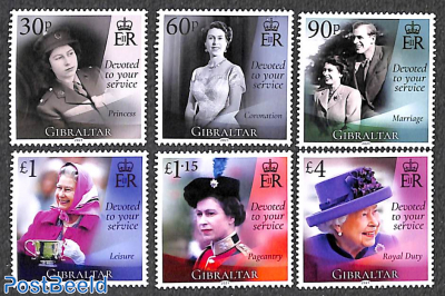 Queen Elizabeth 95th birthday 6v