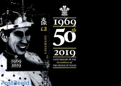 Prince Charles inauguration 50th anniv. s/s
