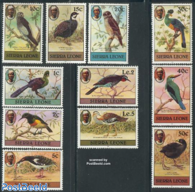 Birds 11v (1983 on stamps)