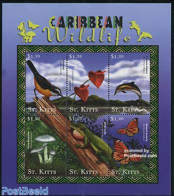 Caribbean wildlife 6v m/s